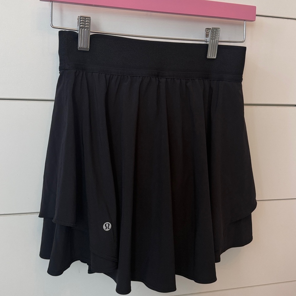 lululemon athletica Black Asymmetrical Skirt